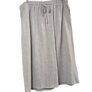 Smash + Tess Grey Midi Casual Skirt Women's Plus Size 2XL